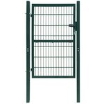vidaXL Portillon Acier 106x248 cm Vert