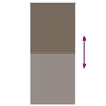 Store enrouleur occultant 120 x 230 cm marron