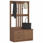 vidaXL Portemanteau SANDNES 87x40x159 5 cm bois massif pin