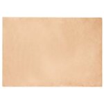 vidaXL Tapis en Fourrure Synthétique de Lapin Taupe 140 x 200 cm