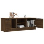 vidaXL Meuble TV Chêne marron 102x35x36 5 cm Bois d'ingénierie