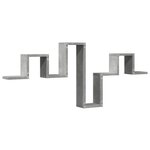 vidaXL Étagère murale gris béton 104 5x10x43 cm bois d'ingénierie