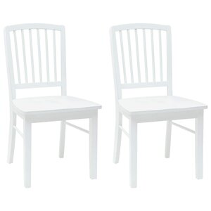 vidaXL Chaises de salle à manger 2 Pièces Blanc 50 x 52 5 x 91 cm