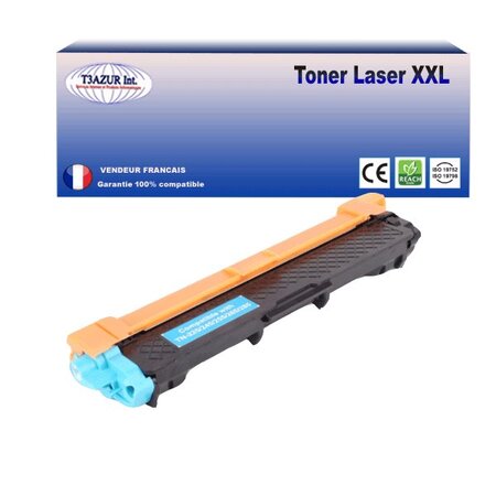 Toner compatible avec Brother TN245 Cyan pour Brother HL-3152CDW  HL-3170CDW  HL-3172CDW - 2 200 pages - T3AZUR