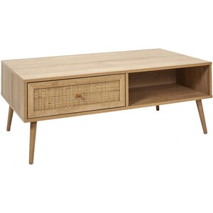 Table basse en bois 1 tiroir bali