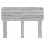 vidaXL Tête de lit Gris Sonoma 135 cm Bois d'ingénierie