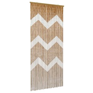 vidaXL Rideau de porte anti-insectes multicolore 200 x 90 cm Bambou