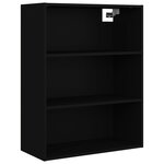 vidaXL Armoire murale suspendue Noir 69 5x32 5x90 cm