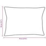 vidaXL Oreiller avec oreiller Blanc 50 x 70 cm Plume