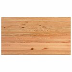 vidaXL Table à manger et bord naturel bois massif chêne rectangulaire