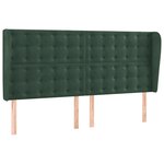 vidaXL Sommier à lattes de lit matelas et LED Vert foncé 200x200 cm