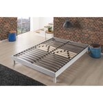 Sommier en kit blanc 140 x 190 cm