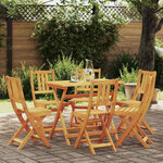 vidaXL Chaise de jardin 6 Pièces Marron 36 x 46 x 86cm