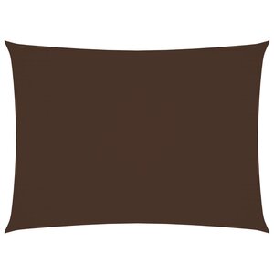 vidaXL Voile de parasol tissu oxford rectangulaire 2x3 5 m marron