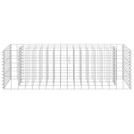 vidaXL Lit surélevé à gabion Acier galvanisé 90x30x30 cm