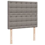 VidaXL Cadre de lit ottoman avec matelas taupe 120x190 cm tissu