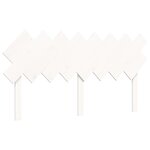 vidaXL Cadre de lit avec tête de lit blanc 160x200 cm bois massif