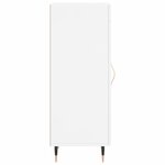 vidaXL Buffet Blanc brillant 34 5x34x90 cm Bois d'ingénierie
