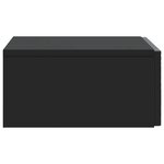 vidaXL Table d'appoint murale 59 x 34 5 x 17 cm Bois d'ingénierie Noir