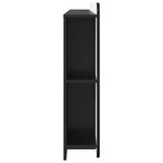 vidaXL Cabinet de Tête de Lit avec stockage Noir Bois d'ingénierie