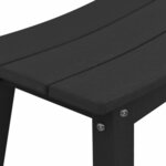 vidaXL Ensemble de bar de jardin 4 Pièces Noir HDPE