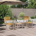 vidaXL Ensemble de salle à manger pour jardin 3 Pièces