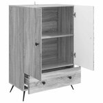 vidaXL Buffet Sonoma gris 66 x 34 5 x 95 cm Bois d'ingénierie