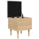 vidaXL Banc de rangement chêne sonoma 42x42x46 cm bois d'ingénierie