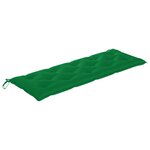 vidaXL Banc de jardin 3 places avec coussin 150 cm Bois d'eucalyptus