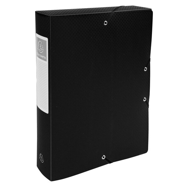 Boite De Classement Exabox Dos 60mm Polypropylène 7/10e Opak - A4 - Noir - Exacompta