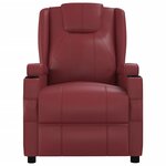 vidaXL Fauteuil Rouge bordeaux Similicuir