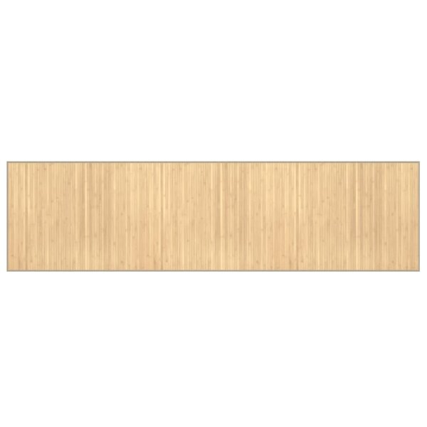 vidaXL Tapis rectangulaire naturel clair 80x300 cm bambou