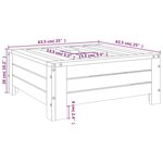 vidaXL Couvercle de base de parasol gris bois massif de pin