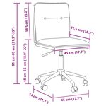 vidaXL Chaise de salle à manger Crème Similicuir