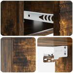 vidaXL Cabinet de chevet mural Chêne fumé 49 x 34 5 x 20 cm