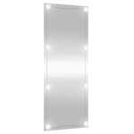 vidaXL Miroir mural avec lumières LED 40x100 cm verre rectangulaire