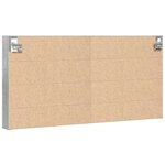 vidaXL Armoire à vitrine gris béton 100x8 5x50 cm bois d'ingénierie