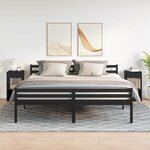 vidaXL Tables de chevet avec tiroir 2 Pièces chêne noir 35x34x66 5 cm