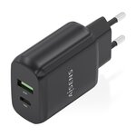 Chargeur Aisens GaN 30W - 1xUSB-C PD3.0 QC4.0 - 1xUSB-A QC3.0 - Noir