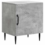 vidaXL Cabinet de chevet Gris béton 43 x 34 5 x 50 cm