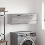 vidaXL Armoire murale sonoma gris 100x36 5x35 cm bois d'ingénierie