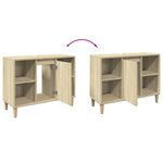 vidaXL Armoire salle de bain chêne sonoma 80x33x60cm bois d'ingénierie