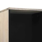 vidaXL Cabinet de salle de bain Marron et Noir 38 x 33 x 160 cm