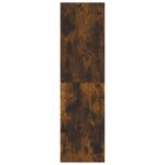 vidaXL Meuble TV mural Chêne fumé 30 5x30x110 cm