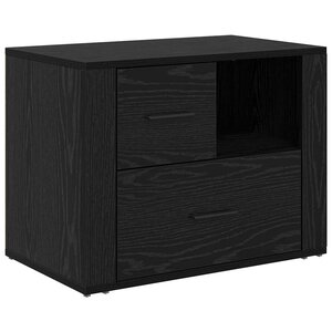 vidaXL Cabinet de chevet Chêne noir 35 x 60 x 50 cm Bois d'ingénierie