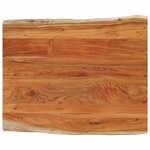 vidaXL Dessus de table 100x80x3 8 cm rectangulaire bois massif acacia