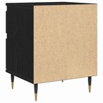 vidaXL Cabinet de chevet Chêne noir 40 x 35 x 50 cm Bois d'ingénierie