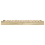 vidaXL Cadre de lit sans matelas chêne sonoma 90x200 cm