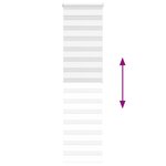 vidaXL Store zèbre blanc 60x200 cm largeur du tissu 55 9 cm polyester