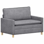 vidaXL Ensemble de Canapés 2 Pièces Gris clair Polyester